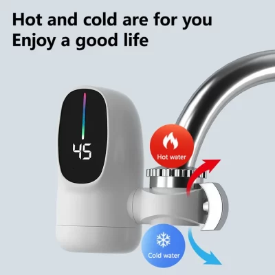 Aquecedor de água elétrico 220v, torneira de cozinha, conector instantâneo, adaptador de torneira de água quente, sem tanque, acessórios de banheiro