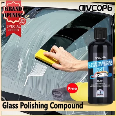 Removedor de filme de óleo de vidro do carro pasta AIVC-E agente de revestimento de filme de vidro automático anti-nevoeiro limpador de vidro pára-brisa polonês detalhamento automático