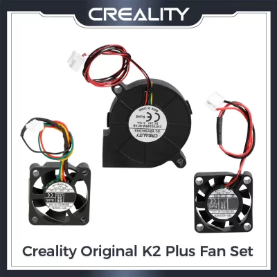 Conjunto de ventilador Creality Original K2 Plus (3 unidades), ventilador 5015 e ventilador axial 3010, ventilador axial 2507 para acessórios de impressora 3D K2 Plus