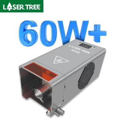 Laser tree k60 módulo laser 60w potência óptica com assistência de ar 12pcs diodos módulo ttl para gravador cnc ferramentas de corte madeira