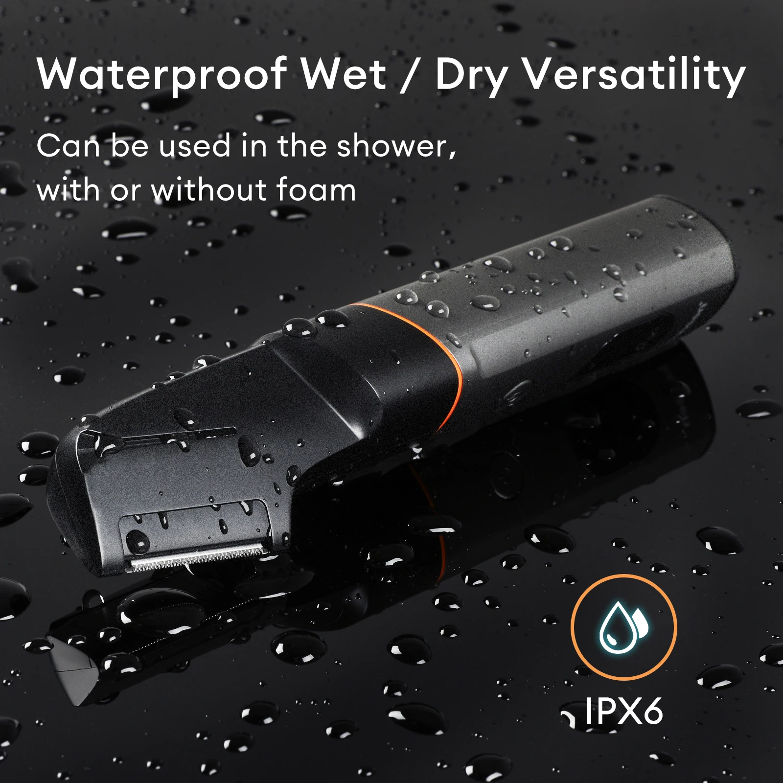 Kensen 3 em 1 kit aparador de pêlos corporais para homens barbeador de pêlos pubianos aparador de barba de nariz IPX6 à prova d'água barbeador elétrico cortador de cabelo - Image 5