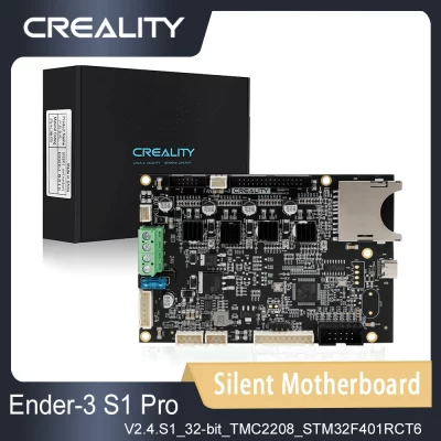 Creality Ender-3 S1 Pro Kit de placa principal silenciosa 32 bits V2.4.S1 Peças de impressora 3D atualizadas de alto desempenho TMC2208 STM32F401RCT6
