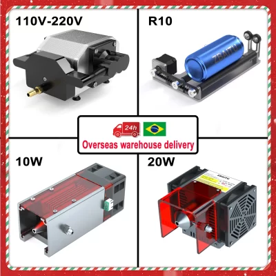 Bomba de ar do rolo ZBAITU para o gravador do laser, 20W, 10W, M81 Envio de Brasil