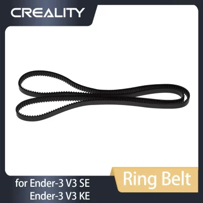 Creality-anel cinto para impressora 3D acessórios, Belt_Ring_2GT _ W6 × L630 _ Rubber _ Black, Ender-3, V3, SE_Ender-3, V3 KE