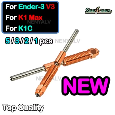 Bico K1C, bico Unicorn Ender 3 V3 de troca rápida, bico para impressoras 3D Creality K1C/Ender 3 V3/Ender 3 V3 Plus