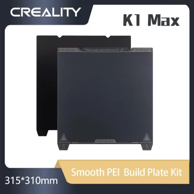 Creality original k1 max impressora 3d suave pei kit de placa de construção 315*310mm excelente adesão alta resistência e resistência ao desgaste