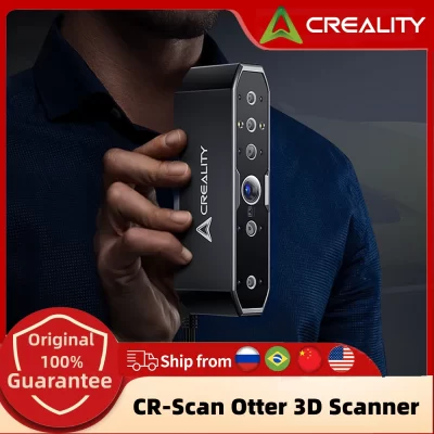 Creality 3D Scanner CR-Scan Otter Impressão 3D Máquina de digitalização portátil com precisão de 0,02 mm Visão estéreo de quatro lentes anti-vibração