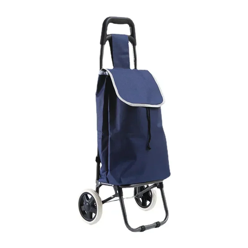 Carrinho de compras dobrável para escalada, com duas rodas, à prova d'água, alta carga, saco de armazenamento, portátil, carrinho de compras doméstico - Image 2