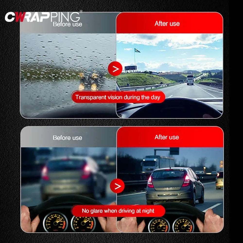 Removedor De Filme De Óleo De Vidro Do Carro, Auto Detalhamento Poderoso Limpador De Pára-brisas Escova De Limpeza De Esponja, Limpeza Multifuncional - Image 4