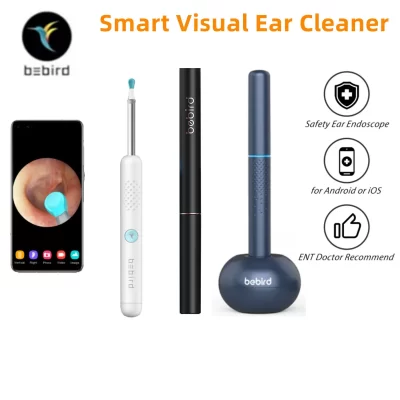 Bebird r1 + r3 t15 m9s inteligente visual limpador de ouvido otoscópio minifit com 3.5mm câmera de ouvido kit removedor de cera de ouvido para cuidados de saúde do ouvido
