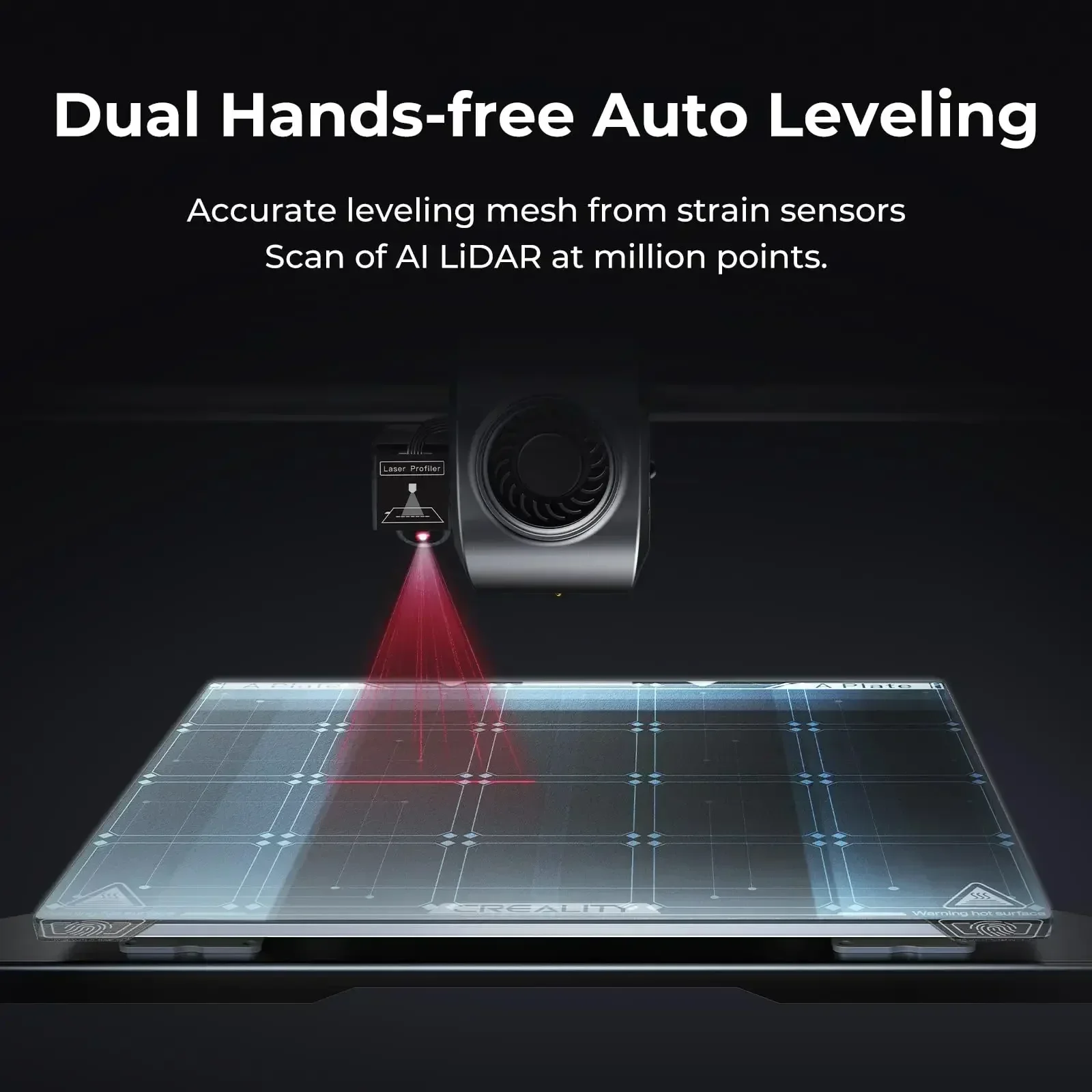 Creality K1 Max Impressora 3D com câmera AI LiDAR Dupla Manos-livres Nivelamento automático Extrusora direta de engrenagem dupla Velocidade de impressão 600 MM/S - Image 3