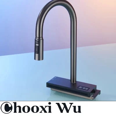 CHOOXIWU-Torneira de cozinha multifuncional com pulverizador giratório e tecnologia sem toque