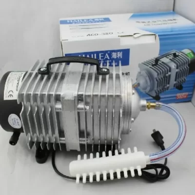 HAILEA ACO Bomba de Ar Eletromagnética Bomba de Aeração Bomba de Oxigênio de Alta Potência Aerador Oxigenador 300W 380W 500W Compressor de bomba de ar AC 110V/220V Laser magnético Air Assist para máquina de corte e gravação a laser CO2