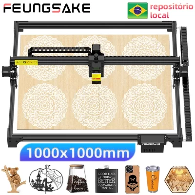 Máquina de gravação de laser para impressora de madeira Gravação de laser e Cutter Leather Cnc Router máquina de escritório Cnc