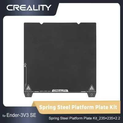 Creality Ender-3V3 SE Kit de placa de plataforma de aço de mola Acessórios para impressora 3D