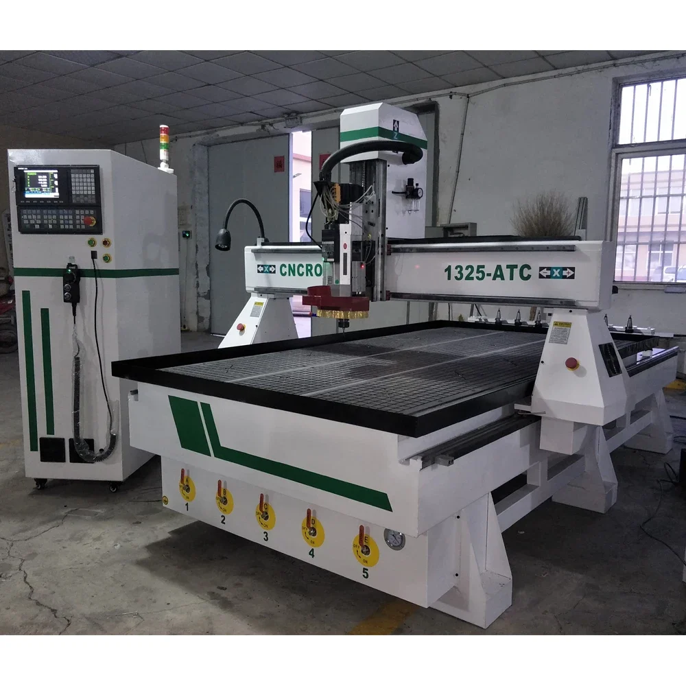 Roteador cnc atc de alumínio acrílico 1325 com 8 ferramentas trocador automático de ferramentas 1530 preço da máquina de corte artesanal de madeira - Image 2