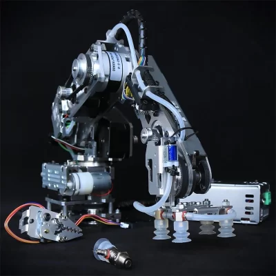 Braço robô de passo de 4 eixos com ventosa e garra de passo para robô arduino kit diy gcode motor de passo programável