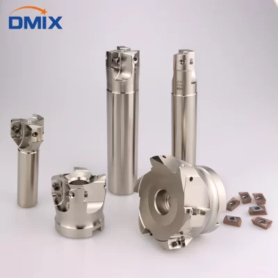 Dmix bat400r eap400r apmt1604 suporte de fresagem cabeça de corte de ombro ângulo reto precisão fresa suporte de fresa
