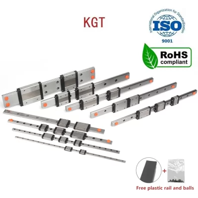 KGT MGN7H MGN9H MGN12H MGN15H RoHS L de 100mm a 1000mm trilho de guia linear em miniatura carro deslizante peça de impressora 3D MGN12C CNC