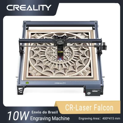 Creality cr-laser falcon 10w máquina de gravação a laser corte e gravação precisa 12mm foco rápido posicionamento preciso