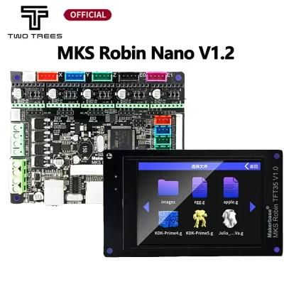 Placa de impressora 3D MKS STM32 MKS Robin Nano Board V1.2 Hardware Open Source (suporte Marlin2.0) Suporte com tela sensível ao toque de 3,5 polegadas