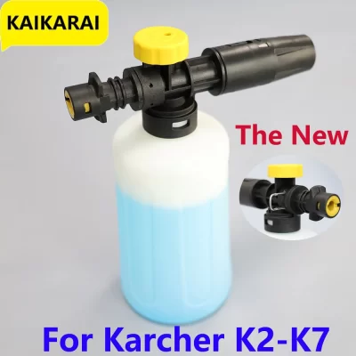 Canhão de espuma para karcher k2 k3 k4 k5 k6 k7 kit de lança de espuma de canhão de neve ajustável bico de lavadora de pressão pistola de lavagem de carro