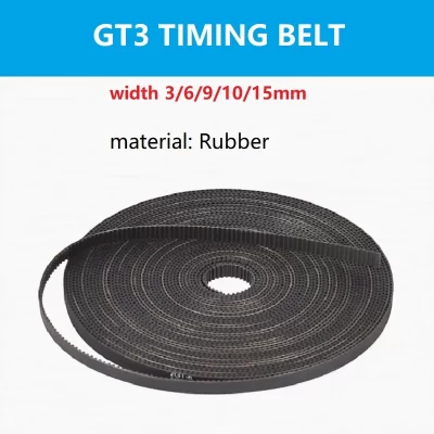 Correia dentada síncrona aberta 3gt 3mgt gt3 largura 3mm 6mm 9mm 10mm 15mm borracha 3gt-3/3gt-6/3gt-9/3gt-15 correias de impressora 3d