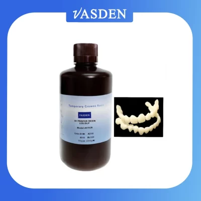 Vasden dental impressora 3d resina coroa temporária resina uv alta precisão placa guia dental fotopolímero resina lcd impressão 3d