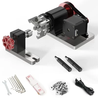 Twotrees-CNC Fresagem Máquina De Corte E Gravura, 4 ° Eixo Módulo Rotativo Kit, TTC450