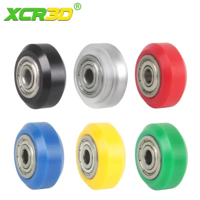 12/24 peças xcr impressora 3d multicolorido roda de policarbonato plástico cnc pom polia atualização rolamentos de alta velocidade openbuilds para ender 3