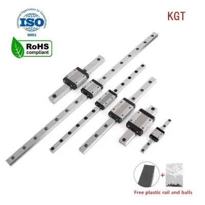 KGT MGN7H MGN9H MGN12H MGN15H RoHS L de 100mm a 1000mm trilho de guia linear em miniatura carro deslizante peça de impressora 3D MGN12C CNC