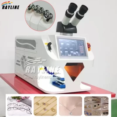 100w mini máquina de solda a laser portátil desktop soldador a laser reparação jóias ouro prata soldador dental com microscópio ccd