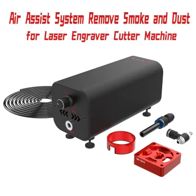 Dois árvores x1 kit de assistência de fluxo de ar a laser 10-30l/min sistema de assistência de ar remover fumaça e poeira para máquina de gravação a laser TTS-55