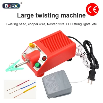 Máquina de torção automática do pedal, usada para processar a cabeça de torção, fio de cobre, fio blindado, fios torcidos, corda clara do diodo emissor de luz