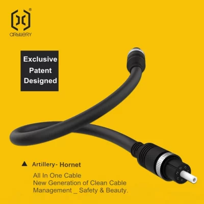 Extrusora de cabo de transmissão de filamento hornet para impressora 3d de artilharia para conexão hotend ar GX16-8 conector de plugue multiem-1