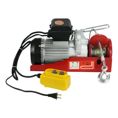 Máquina de içamento de guindaste de suspensão de fio de elevação elétrica de 150/300Kg com guincho de tração de corda de fio