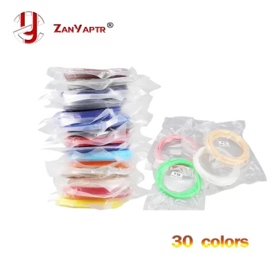 10 metros pla 1.75mm materiais de impressão de filamento plástico para impressora 3d extrusora caneta acessórios preto branco vermelho colorido arco-íris