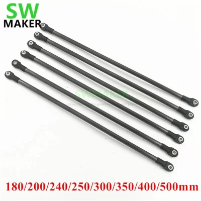 Braço de haste diagonal de tubo de carbono 180mm-500mm + kit de rolamento de extremidade de haste 5347 para impressora 3D Rostock Delta Kossel/TEVO