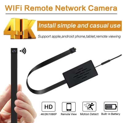 Hd 1080p wifi ip mini câmera gravador de vídeo em tempo real micro filmadora de segurança em casa diy módulo 4k movimento controle remoto escondido tf
