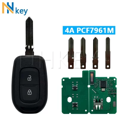 Chave remota do carro NHKEY 433mhz 4A PCF7961M para Renault Sandero Dacia Logan Lodgy Dokker Duster Trafic Clio4 Master3 VAUXHALL VIVARO