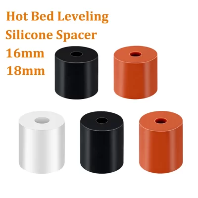 10 pçs impressora 3d silicone espaçador 16mm 18mm cama quente plataforma silicone amortecedor coluna de nivelamento para cr10 Ender-3 heatbed