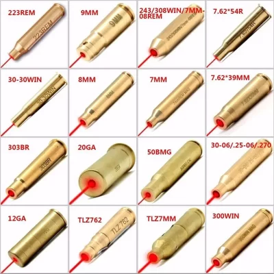 Mira laser vermelha para 5.45x39mm.45colt 3030w 8x57jrs 7.57r 308w 3006.40 com cartucho de treinamento a laser de bateria aqb135.1
