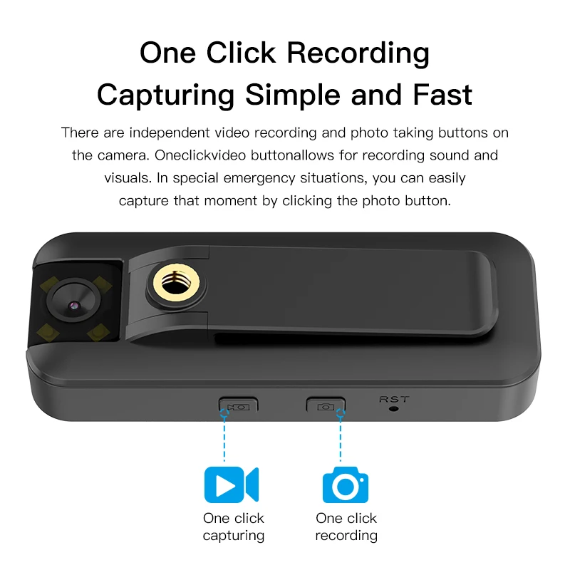 Câmera corporal de vídeo PEGATAH 4G 4K UHD Mini gravador corporal sem fio 180 ° Flip Recarregável Câmera Portátil Filmadora Aplicação da Lei - Image 6