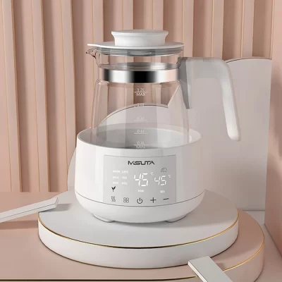 Chaleira termostática de leite, Aquecedor de água do bebê, Termo de aquecimento inteligente, Pote de temperatura constante
