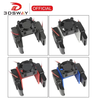 3dsway peças de impressora 3d v6 bp6 kit hotend extrusora suporte de ventilador hotend dc 12v/24v 3010 turbo ventilador de refrigeração kit duto guia