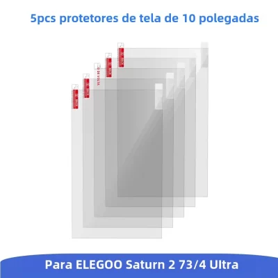 5 pçs protetor de tela para elegoo saturno 3 ultra 8k 12k saturno 4 lcd resina impressora 3d anti risco película protetora acessórios