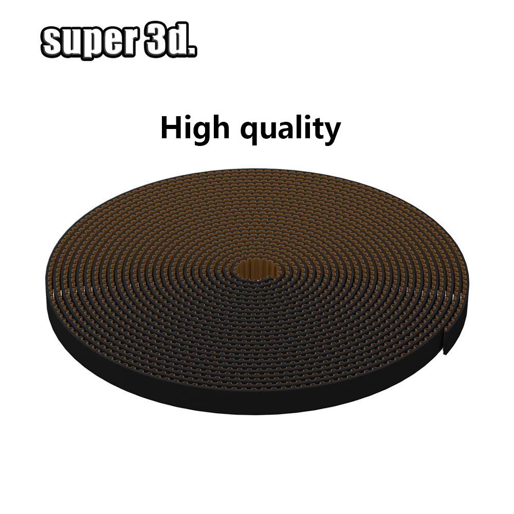 GT2-6mm correia dentada aberta largura 6mm 10mm gt2 correia pu com núcleo de aço 2gt correia síncrona de borracha baixa poeira peças de impressora 3d - Image 2