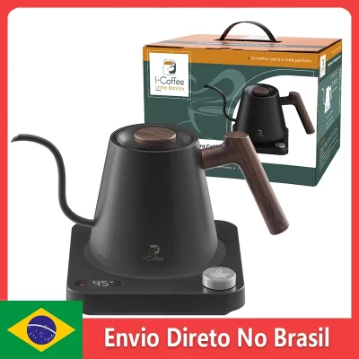 Inteligente Gooseneck Chaleira Elétrica,Temperatura Constante Pote,Mão Fabricada Café Pote 600ML,900W