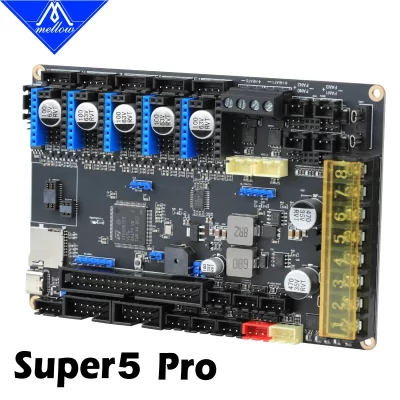 Mellow fly placa super 5 pro de alta velocidade 5 eixo hv 32bit 550mhz para placa-mãe de impressora 3d uart spi peças rrf/kirper voron