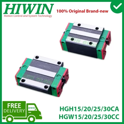 Hiwin hgh15ca hgh20ca hgh25ca hgh30ca guia linear bloco deslizante hgw15cc hgw20cc hgw25cc hgw30cc para trilho de guia linear cnc novo